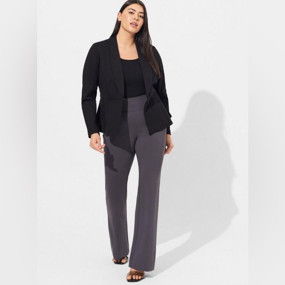 Torrid Pocket Pixie Gray Flare Pants - image 1